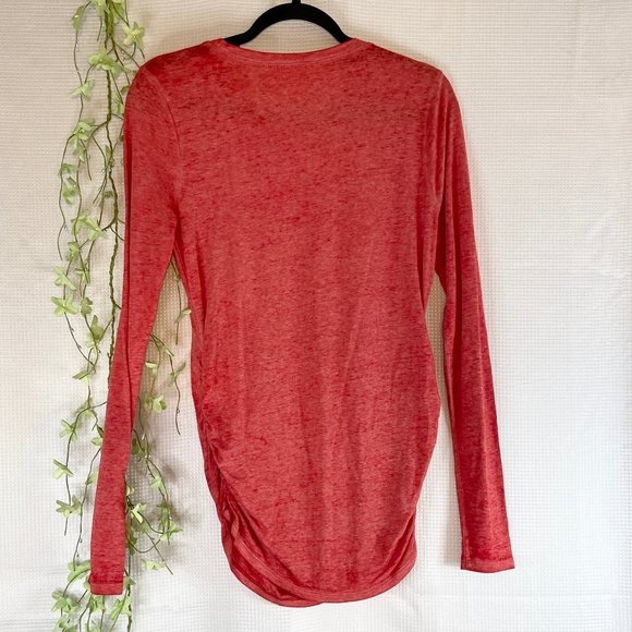 Motherhood Maternity Holiday Long Sleeve T-Shirt Red Medium - Picture 4 of 8